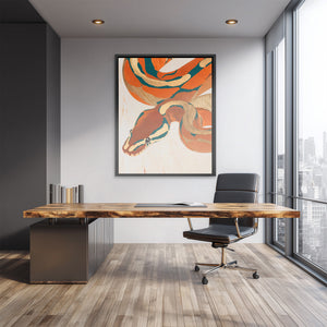 Copper Serpent Dreams - Luxury Wall Art