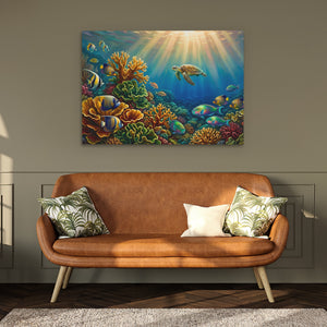 Coral Reef Sunlight โ Coral Reef Sunlight Hallway Bench Green 118