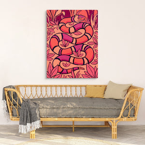 Coral Snake Swirl - Luxury Wall Art