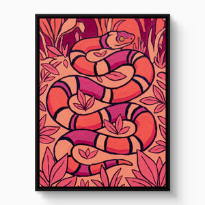 Coral Snake Swirl - Luxury Wall Art