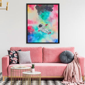 Cosmic Astronaut Drift - Luxury Wall Art