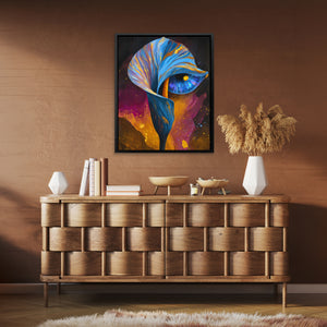 Cosmic Calla Vision - Botanical Art for Living Room