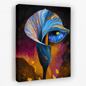 Cosmic Calla Vision - Botanical Canvas Wall Art