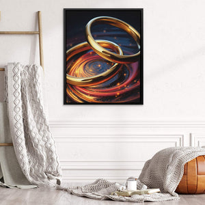 Cosmic Rings - Luxury Wall Art