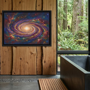 Cosmic Spiral Galaxy โ Cosmic Spiral Galaxy Outdoor Bathroom Log Land 161