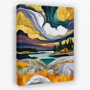 Cosmic Waters Dance - Luxury Wall Art