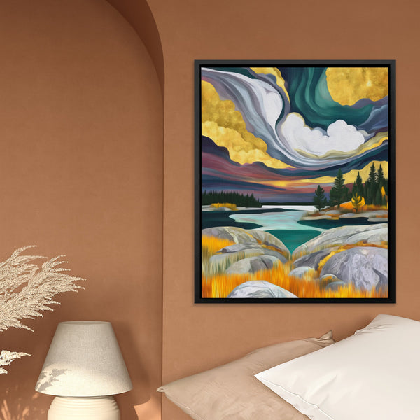 Cosmic Waters Dance in a room