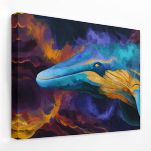 Cosmic Whale Drift - Luxury Wall Art