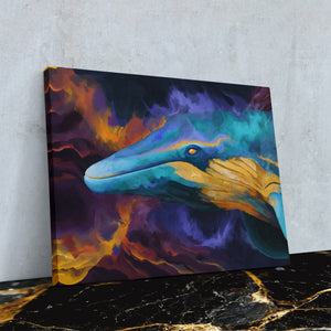Cosmic Whale Drift - Luxury Wall Art