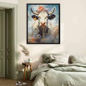 Cow Bells - Blue Wall Art