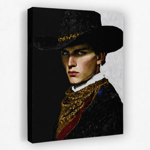 Cowboy Determined Look - Luxury Wall Art