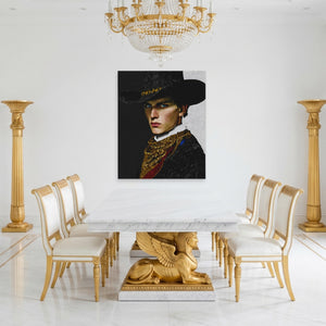 Cowboy Determined Look - Luxury Wall Art