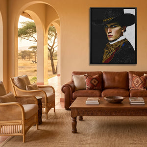 Cowboy Determined Look - Luxury Wall Art