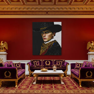 Cowboy Determined Look - Luxury Wall Art