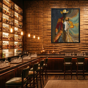 Cowboy Horse Motion - Luxury Wall Art