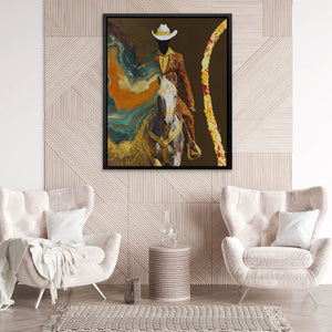 Cowboy Lasso Motion - Luxury Wall Art