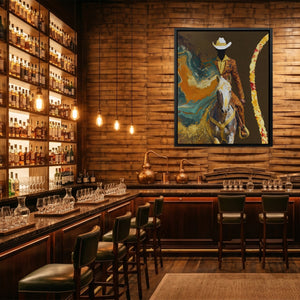 Cowboy Lasso Motion - Luxury Wall Art