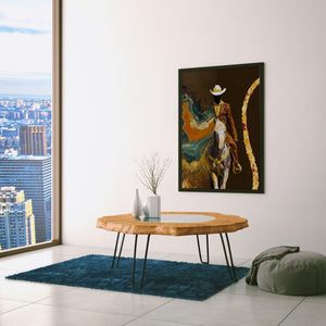 Cowboy Lasso Motion - Luxury Wall Art