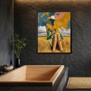 Cowgirl Prairie Gold — Cowgirl Prairie Gold Bamboo Bathroom Port 6