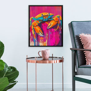 Crab And Claws - Colorful Wall Art for Kitchen