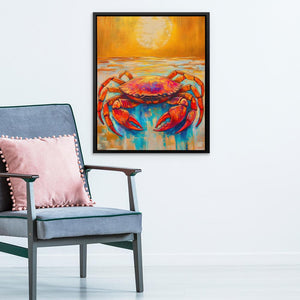 Crab Meets Sun - Luxury Wall Art