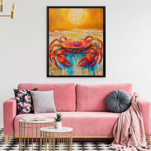 Crab Meets Sun - Large Canvas Print
