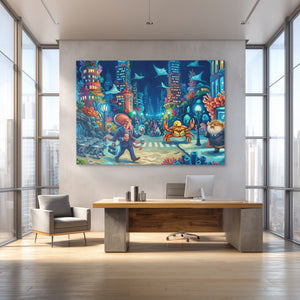Crabs Morning Traffic - Luxury Wall Art