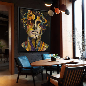 Cracked Golden Bust - Luxury Wall Art