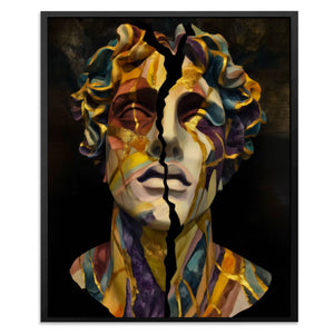 Cracked Golden Bust - Luxury Wall Art