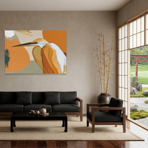 Crane Bronze Ochre — Crane Bronze Ochre Japanese Garden Land 101