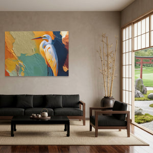 Crane Earthtone Rising — Crane Earthtone Rising Japanese Garden Land 102