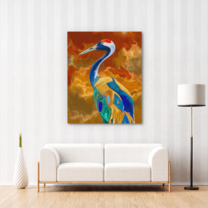 Crane Inferno Rising — Crane Inferno Rising New Striped Wall 209