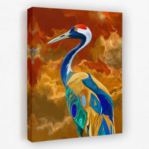 Crane Inferno Rising — Crane Inferno Rising Portrait Side View Mirror 269