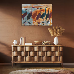 Cranes Golden Migration — Cranes Golden Migration Brown Room Clean 67