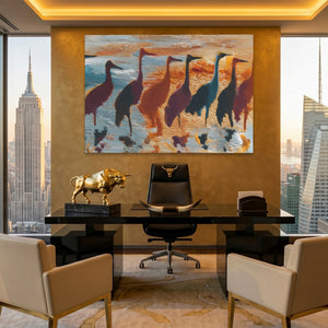 Cranes Golden Migration — Cranes Golden Migration Pent Bull Land 193
