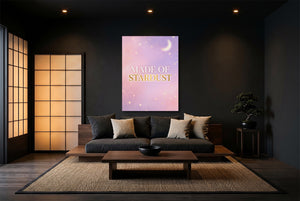 Crescent Night Hues โ crescent night hues modern minimalist living room 2 1port flush print