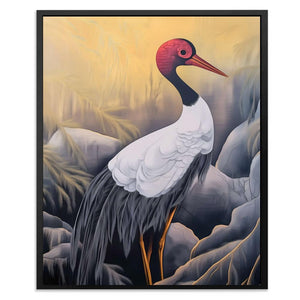 Crimson Crane - Luxury Wall Art