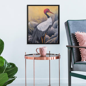 Crimson Crane - Luxury Wall Art