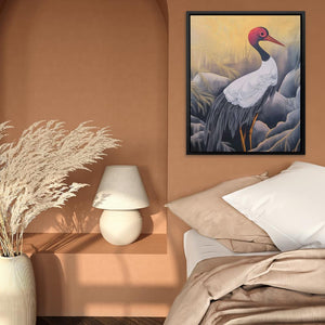 Crimson Crane - Luxury Wall Art
