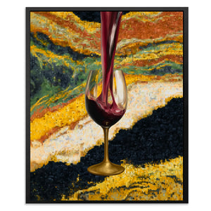 Crimson Pour Mosaic