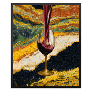 Crimson Pour Mosaic - Luxury Wall Art