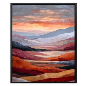 Crimson Ridges - Luxury Wall Art
