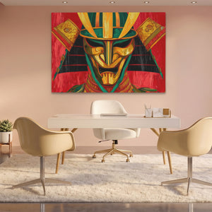 Crimson Samurai Mask — Crimson Samurai Mask Pink Office Land 213
