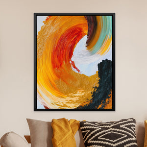 Crimson Spiral Calligraphy — Crimson Spiral Calligraphy Orange Room Zoom 232