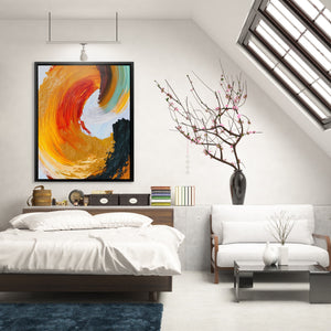 Crimson Spiral Calligraphy — Crimson Spiral Calligraphy Lighted Room 152
