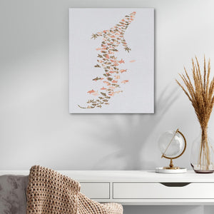 Crocodile in Ocean Forms - Luxury Wall Art