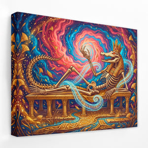 Crocodile Pharaoh Throne — Crocodile Pharaoh Throne Landscape Side View Mirror Wrap 67