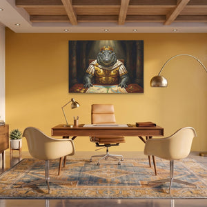 Crocodile Royal Ruler - Luxury Wall Art