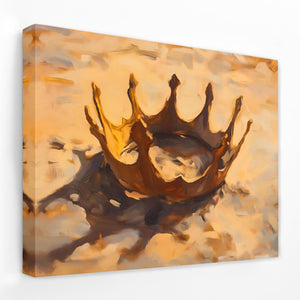 Crown in the Sand - Luxury Wall Art