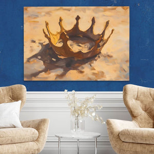 Crown in the Sand - Luxury Wall Art